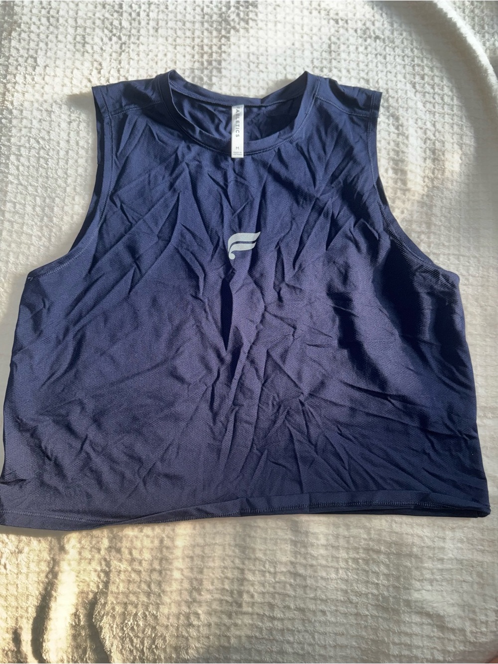 Fabletics Navy Blue Performance Crop Tank